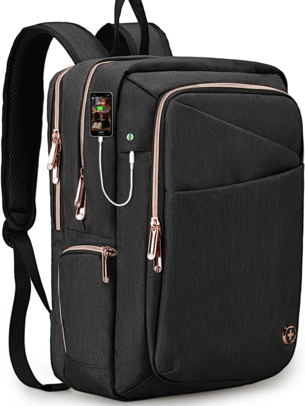 Stylish Laptop Backpack for Women with USB Charging Port - Fits 15.6" Laptops